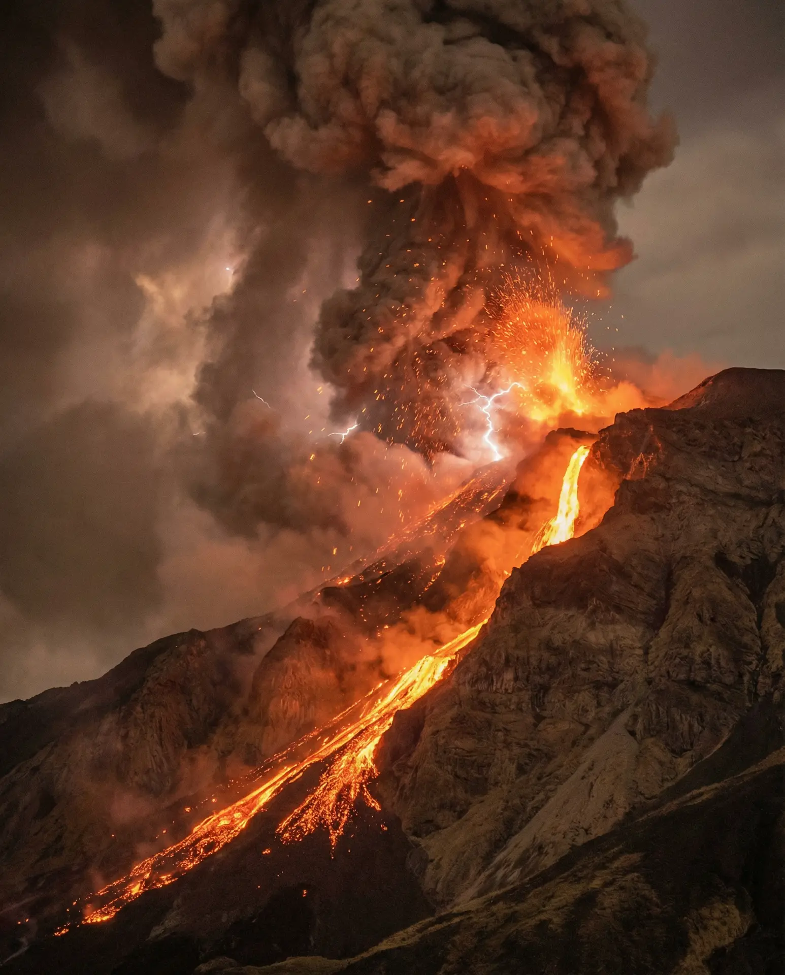 火山喷发壮观场景 - 丝瓜视频 自然奇观